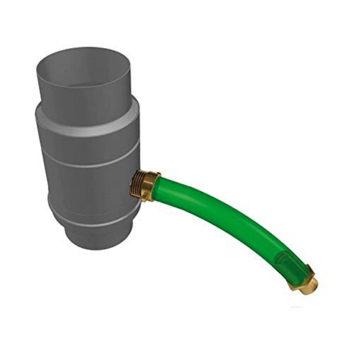 Preisvergleich Produktbild PREFA Regenwassersammler DN100 mit Schlauch Silbermetallic