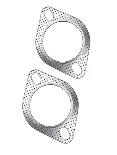 Strongthium 2.5“ Exhaust Gasket 2 Bolt for 2.5 Inch Muffler Flange Manifold 120-06310-0002 High Temperature 2X