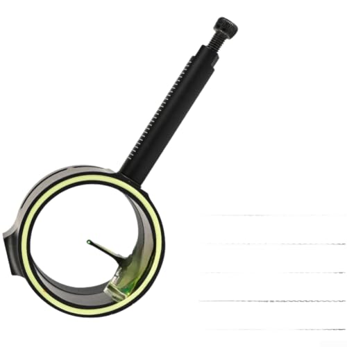 Cabezal accesorio de mira de arco con adaptador de anillo luminoso y medidor de nivel de fibra óptica para poca luz