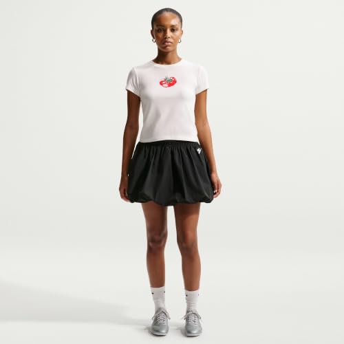 T shirt Nike Sportswear Chill Knit Women' Slim Cropped T Shirt Sail - vue 6