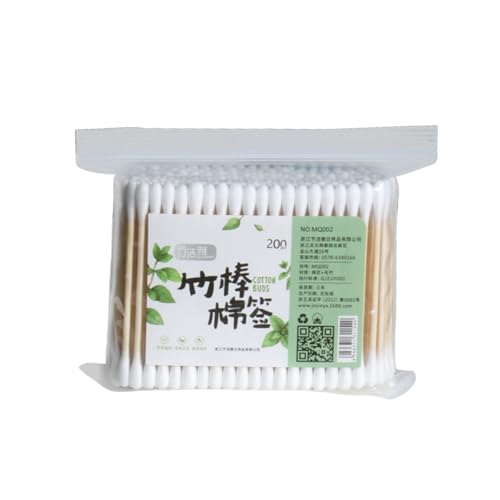 NOLITOY 200個 竹の綿棒 化粧綿棒 オーガニック綿棒 ベビーケア芽綿棒 化粧道具綿棒 多機能綿棒 木製