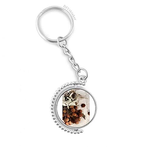 Porte-clé litchi rotatif pour ne plus perdre vos clés au fond du sac