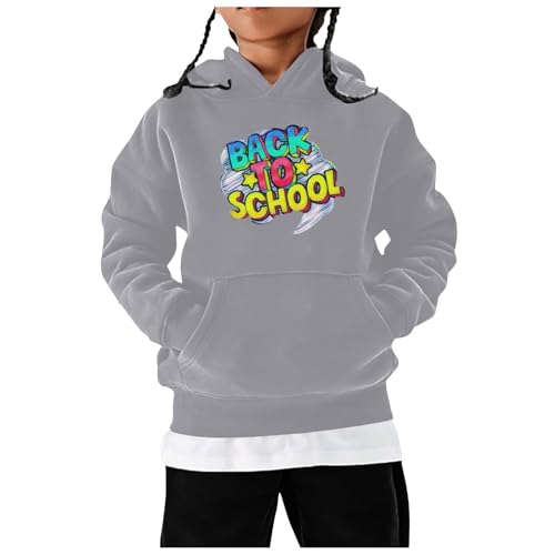 Boys' Crew Sweatshirt Children's Winter Fashion Festival Printed Solid Color Hoodless Long Pocket Athletic