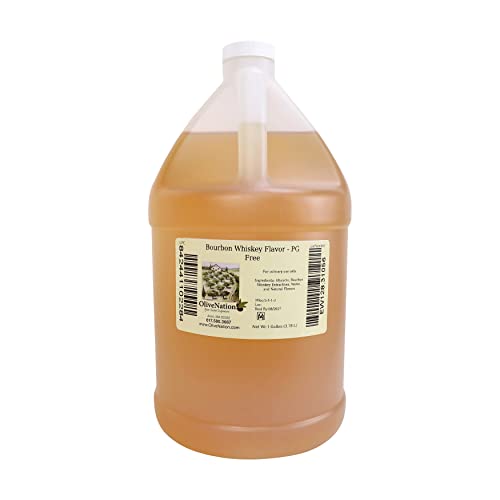 Bourbon Whiskey Extract - Water Soluble Flavoring For Baking - Cooking - Beverages - Sugar Free - Non-Gmo - Gluten Free - Kosher - Vegan - 1 Gal