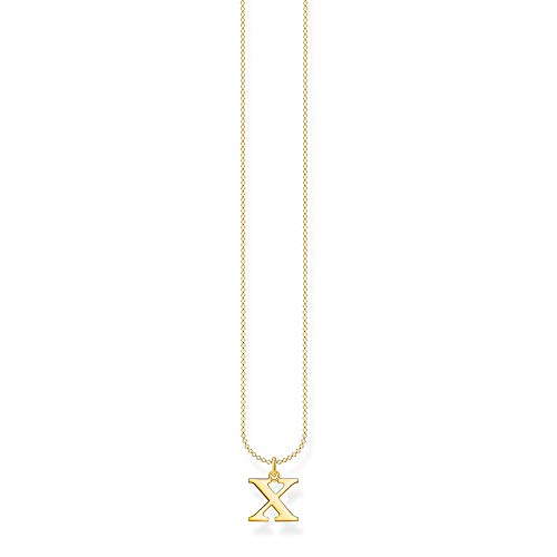THOMAS SABO Kette Buchstabe X gold 925 Sterlingsilber, 750 Gelbgold Vergoldung – Ansicht 1