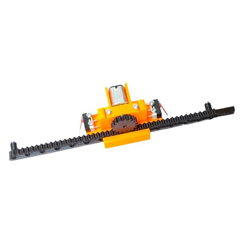 Image of N20 Rack and Pinion Linear Motion Kit with Adjustable Limit Points | 3D Printed Mini Linear Actuator for DIY Robotics and CNC Projects (Motor and Switch Not Included)