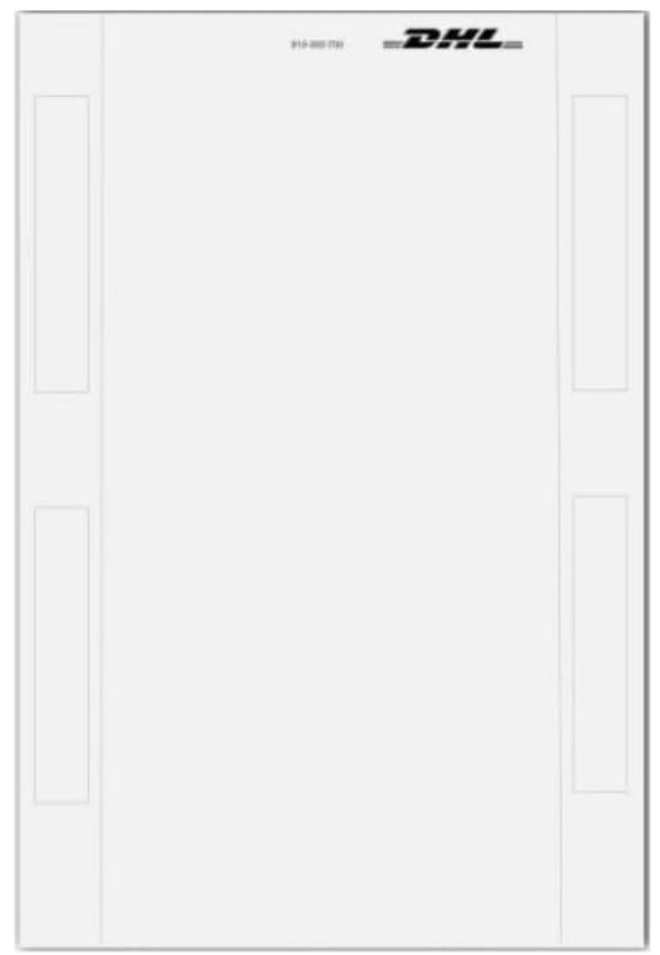 Original Din A5 Versandlabel Etikettenformat 105,4 x 207,95 mit 4 abnehmbare Zusatzetiketten 910-300-700. (1000)