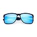 ANDOILT Polarized Sunglasses for Men Women Trendy Vintage Retro Fashion Square Sun Glasses Ice Blue Lens