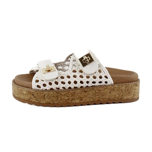 Image of Steve Madden BigSchmona Women's Sandals Bone Multi Size 9 M