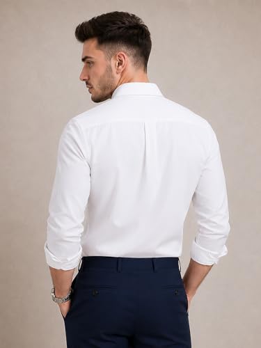 Image of Veirdo Men's Pure Cotton Utility Shirt | Full Sleeve Casual Button-Down with Dual Chest Pockets | Stylish & Comfortable Everyday Wear | Colors: Beige, Black, Maroon, Olive, Rust & White