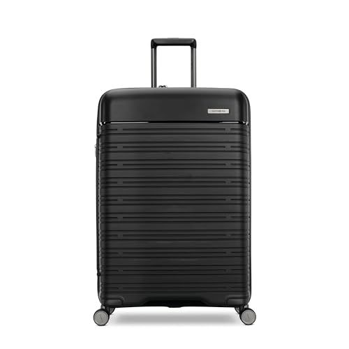 Samsonite Elevation Plus - Large Hardside Luggage - Scratch Resistant Polypropylene Shell, RightHeight™ Adjustable Handle, Integrated AirTag Holder, TSA Lock, WetPak™ Compartment - Triple Black - Image 3