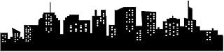 City skyline Edible Cake Border 4x10 inchs