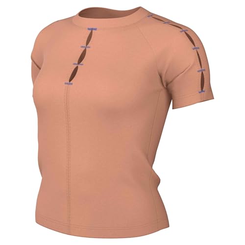 Haut à manches courtes Nike One Fitted Dri-FIT femme, t-shirt sport running respirant