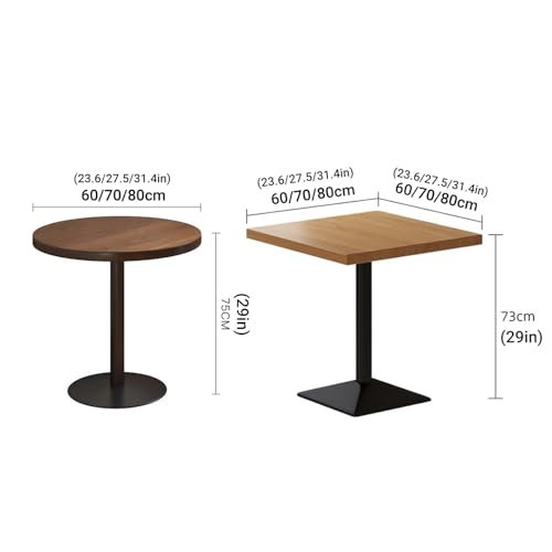 Mesa de comedor redonda de 60 cm que optimiza espacio en salas 3