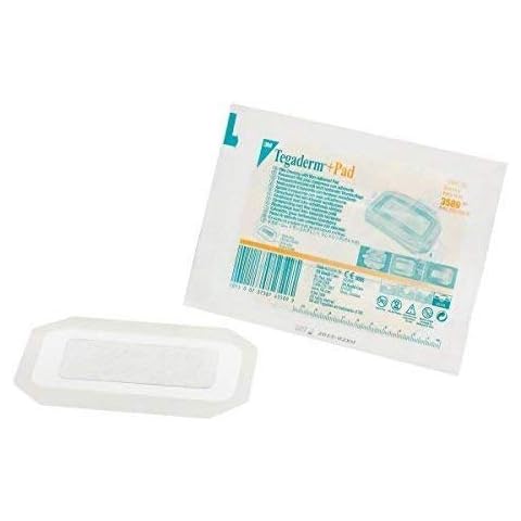 Tegaderm - 3M Tegaderm+Pad Film Dressing W/Non-Adherent Pad, 3 1/2" X 6", 25/Bx, 3M3589 Cover