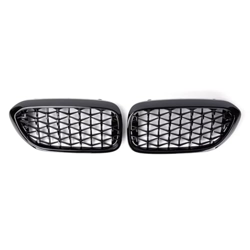 Calandre avant pour BMW Série 5 G30 G31 G38 2017-2020 en noir brillant style losange
