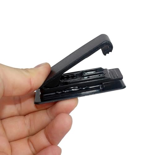 Ranyi 2 Pack Universal 360 Rotation Belt Clip for Portable Cassette Players Recorders/ MP3 & MP4 Players/Portable Microcassette Recorders/CB & Two-Way Radios/Digital Voice Recorders/TV Remote - Thumbnail 3