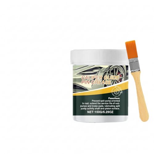 Brake Caliper Grease/Paste – Silicone Lubricant for Brake Assembly, Anti-Seize Automotive Grease, Eliminates Squeaking & Prevents Galling (Car brake caliper grease 150g)