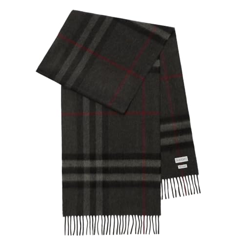 [バーバリー] MU GIANT CHK CS SC チェック カシミアスカーフ ストール チャコールグレー 8077880 [並行輸入品]