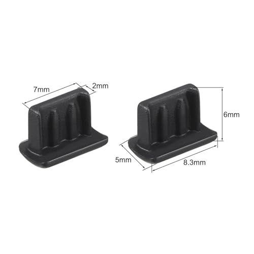 Tapas de silicona para puerto USB tipo A de Qvorlth, pack de 80 unidades protectoras 2