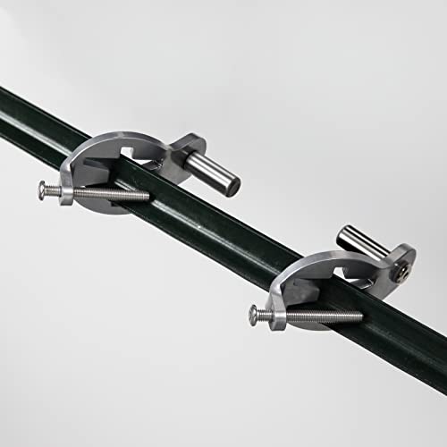 T-Post Gate Hinge Pins - Gate Hanger On Metal T Post With 5/8 Pin, Outdoor Chain Link Fence Gate Hinges, Steel Target Hanger For Farm Gate, Garden & Backyard Gate, Cattle Panel #TOP6