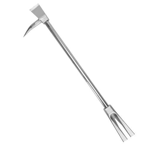 30 Inch Halligan Tool 45 Grade Steel Halligan Bar for Fire Rescue and Emergency Sandblasted Surface Pike Duckbill and Recessed Nail Puller 4-In-One Non-Slip Grip Forged Structure