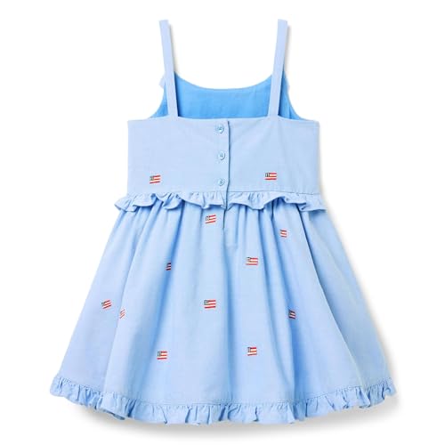 Janie and Jack Girls Embroidered Flag Dress (Toddler/Little Big Kid)2
