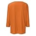 Witch Costume Women Pumpkin 3/4 Sleeve Fashion 2025 Halloween Shirt Women 2025 Fall 'S Tops 3/4 Sleeve Crewneck Pumpkin Tees Womens T Shirts Casual Length Tunic Tops To Wear With Leggings Red Xl