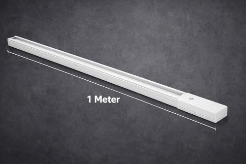 Image of JACKAL 1 Meter Length (3FT) LED Track /Track line /Trackway /Track Rail for Track Light (White Body) Pack of 4 - Compatible with All Watts Track Lights