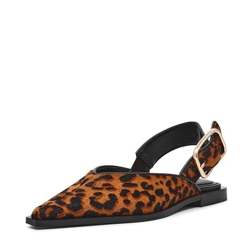 Steve Madden Women's Shay Ballet Flat, Leopard, 7.5