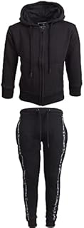 Sergio Italia Boys Kids Tracksuit Sports Gym Jogging Jogger Bottom Zip Top Hoodie Hood Panel