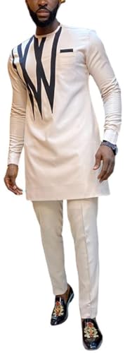 Ensemble vêtements africains pour homme Dashiki et pantalon DaoGeSir