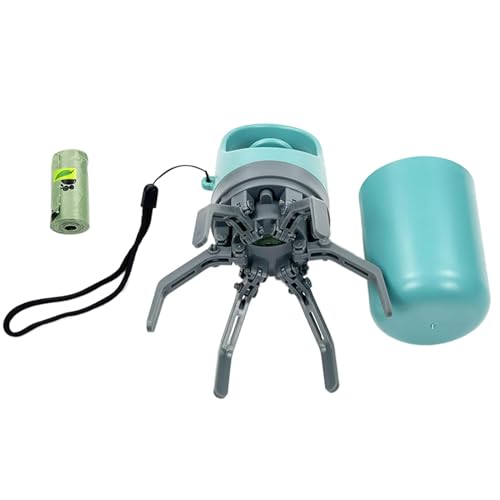 Pinza raccogli escrementi per cani, per la pulizia dei rifiuti di animali domestici, con dispenser per sacchetti per cani di taglia piccola, media e grande