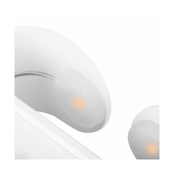 Lightess Wall Light Living Room Modern White Shade Up and Down Wall Lamp Indoor Lighting for Bedroom Hallway Office Corridor(6W, Warm White) [Energy Class A++] - Image 7