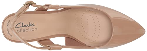 Clarks Women's Illeana Sky Pump, Praline Patent Synthetic, 10 #TOP4