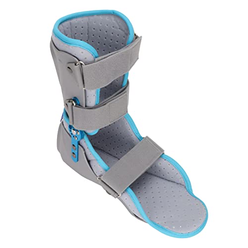Adjustable Angle Ankle Fixing Brace, Ankle Fracture Sprain Protector, Reusable & Breathable with Front Detachable Guard Plate, 360° Protection for Heel Arch M (Left Foot)