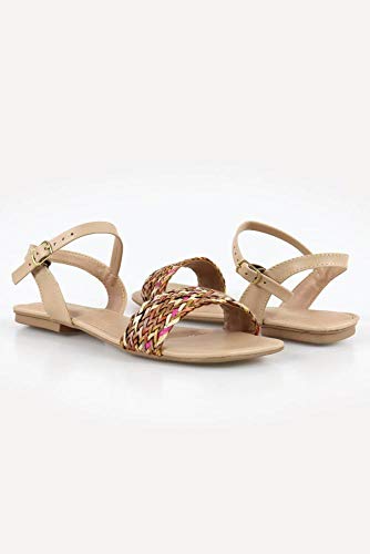 Sandália Chiquiteira Rasteira Faixa Napa Ac Combinação 12 37