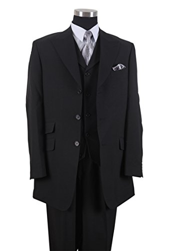 Milano Moda Mens Suit 3 Piece Set Solid Regular Fit Hl905V New York Brand Burgundy #TOP3