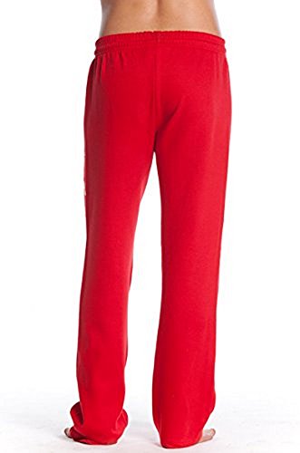 LIFEGUARD Fleece, Sweatpants with Pockets on Both Sides - Red Cotton Polyester 50/50.(Medium)2