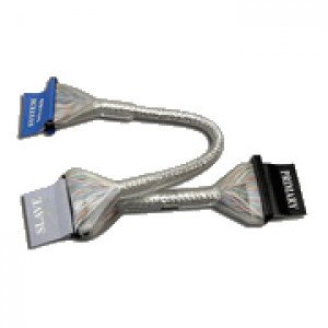 Nexhi 24\" 2 Device Rounded IDE Cable Clear Ultra ATA 133 IDE Cable. Connecting Motherboard to CD-ROMs, Zip Drives, Hard Drives, DVD-ROMs, CD Burners,etc. - Thumbnail 3