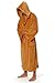 Seaehey Unisex Knight Bathrobe Adult Tunic Hooded Robe Halloween Cosplay Fleece Bathrobe for Men Women (Yellow, One Size) (Yellow)