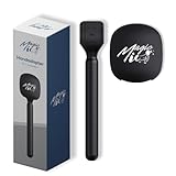 MagicMic™ Handadapter für 2in1 Funkmikrofon, Ergonomischer Interview-Griff & Reporter-Stab, Verwandelt Lavalier in Handmikrofon, Inkl. Premium Schaumstoff-Windschutz