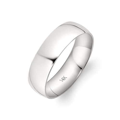 Image of Oxford Ivy Wedding Band 14K /10K Solid Gold 6mm Comfort Fit Ring Men Women