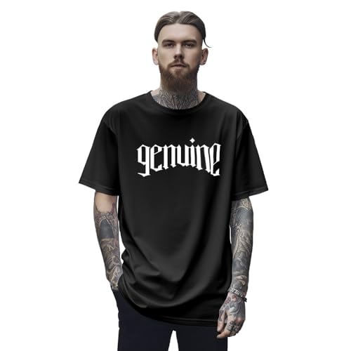 Camisa Camiseta Oversized Streetwear Genuine Grit Masculina Larga 100% Algodão 30.1 The Duality of L