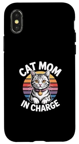 Cat Mom In Charge �X�}�z�P�[�X iPhone X/XS �p