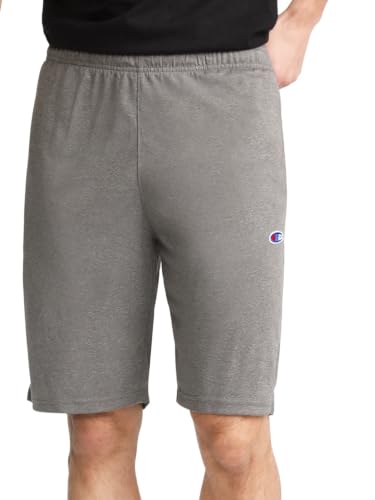 Image of Champion Men's Lounge Shorts, Standard Fit, 9 Inch Inseam, Lightweight 100% Cotton, Available in Regular and Big & Tall