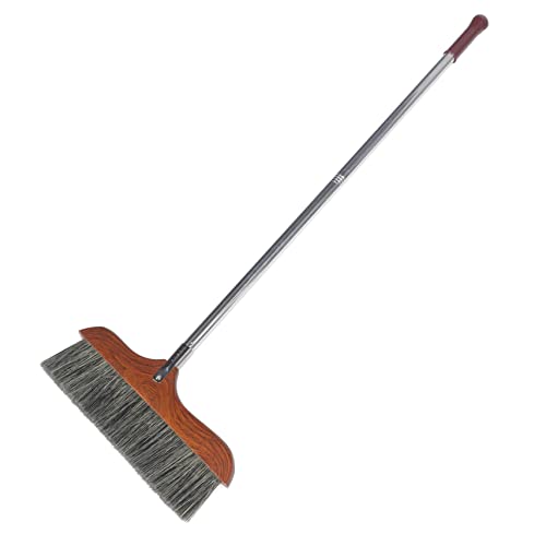BCOATH Scopa con Manico Lungo Staccabile per Pavimenti Efficienza nella Pulizia di Ambienti e Uffici Resistente e Facile da Trasportare per Esterni e Superfici Interne