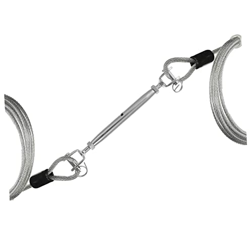Tornillo tensor de cuerpo cerrado de acero inoxidable para cables, tiendas y más, herramienta de aparejo para uso interior y exterior miniatura 3