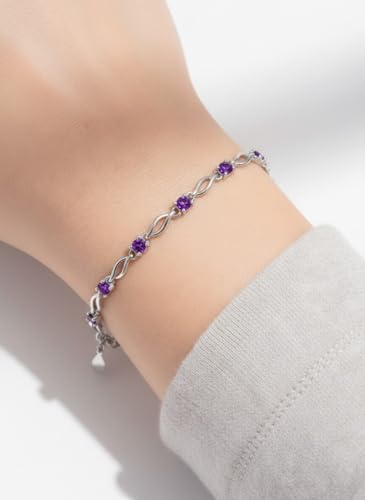 Image of Nilu's Collection Glam up Your Look with Stylish 925 Silver-Plated Copper Bracelet for Women and Girls