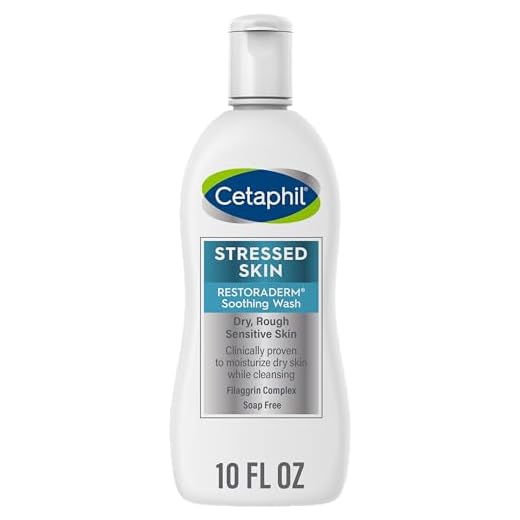 CETAPHIL RESTORADERM Soothing Wash, 10 fl oz, Soothes Dry, Stressed Skin, Hypoallergenic, Soap & Paraben Free, National Eczema Association Endorsed